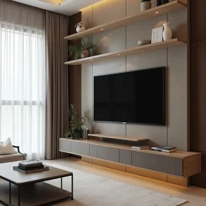 تی وی وال mdf کرج